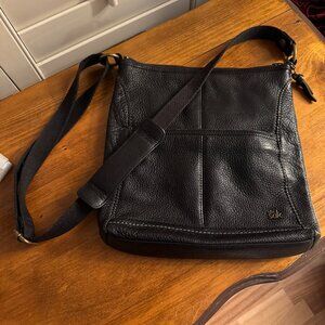 The Sak - Vintage Black Leather Crossbody Bag